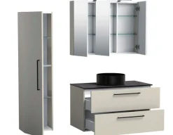 welltime Hochschrank »Joy, Badschrank, Badmöbel, Wandmontage« Höhe 160 cm, mit Soft-Close-Funktion, FSC®