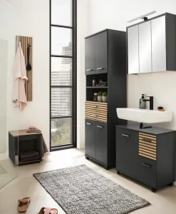 welltime Hochschrank »Katta, Hochschrank, Made in Germany, B: 59 cm« Solide Verarbeitung - Dieses Produkt ist in Deutschland gefertigt