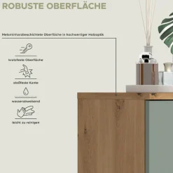 welltime Hochschrank »LUCCA, Höhe 137 cm, 2 Türen, 1 Schubkasten, 2 Fachböden,« Badschrank, Bad-Möbel, Badezimmer