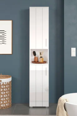 welltime Hochschrank »Prag« 1 Stk. tlg. Hochschrank mit 2 Türen & 1 Fach - (B/T/H) 37/31/192 cm