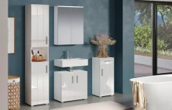 welltime Hochschrank »Prag« 1 Stk. tlg. Hochschrank mit 2 Türen & 1 Fach - (B/T/H) 37/31/192 cm
