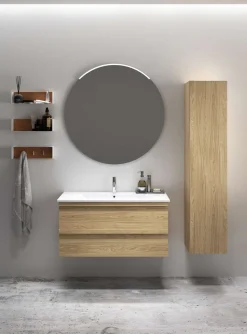 welltime Hochschrank »Pure Badezimmerschrank« Breite 35 cm, Höhe 160 cm, mit Soft-Close-Funktion, FSC® zertifiziert