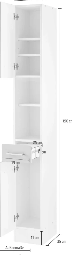 welltime Hochschrank »Ribera«