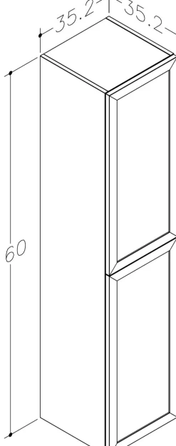welltime Hochschrank »Rustic« Höhe 160 cm, mit Soft-Close-Funktion, FSC®-zertifiziert