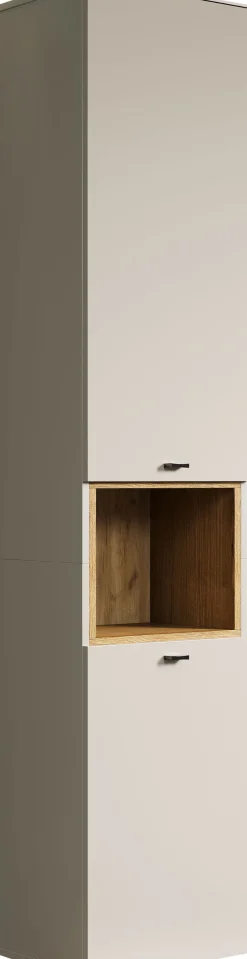 welltime Hochschrank »San Pedro« 1 Stk. tlg. Badezimmerschrank mit Soft-Close-Funktion - Maße (B/T/H) 40/31/186 cm