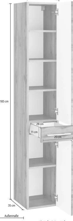 welltime Hochschrank »Soria«