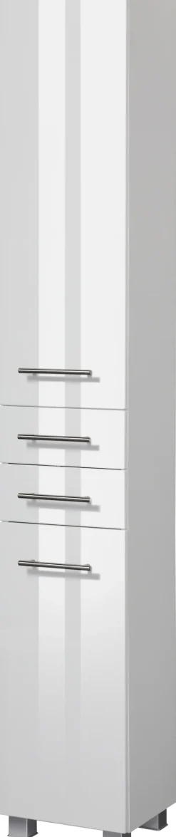 welltime Hochschrank »Trento, verschiedene Ausführungen und Farben« Badmöbel, Seitenschrank Breite 30 cm, viel Stauraum, Made in Germany