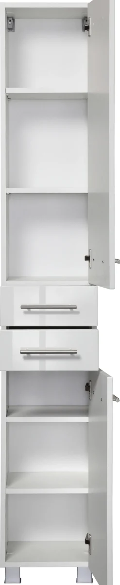 welltime Hochschrank »Trento, verschiedene Ausführungen und Farben« Badmöbel, Seitenschrank Breite 30 cm, viel Stauraum, Made in Germany