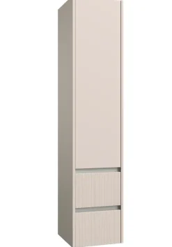 welltime Hochschrank »Urban« Schubladen mit Softclose, Glaseinlegeböden,Schubladenfront geriffelt