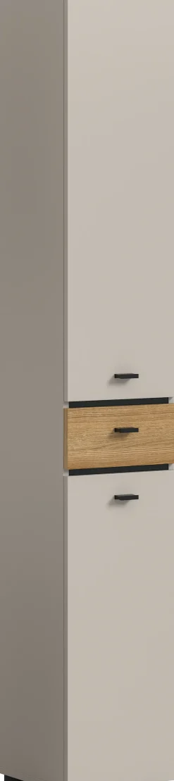 welltime Hochschrank »VANN, Höhe 191cm, 2 Türen, 1 Schubkasten, Türanschlag wechselbar« individuell mit weiteren Artikel der Serie VANN kombinierbar,Universalschrank, Mehrzweckschrank, Schrank, Badschrank, Badezimmer