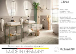 welltime LED-Lichtspiegel »Lorna, Spiegelelement, Made in Germany, B: 55 cm« Solide Verarbeitung - Dieses Produkt ist in Deutschland gefertigt