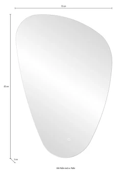 welltime LED-Lichtspiegel »Lorna, Spiegelelement, Made in Germany, B: 55 cm« Solide Verarbeitung - Dieses Produkt ist in Deutschland gefertigt