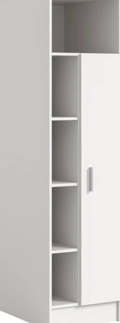 welltime Mehrzweckschrank »FALAS,Höhe 195cm, 1 Tür, 1 Kleiderstange, 5 offene Fächer« in verschiedenen Farben erhältlich, 1 Stk. tlg. Universalschrank, Wäscheschrank, Badezimmer, Hauswirtschaftsschrank