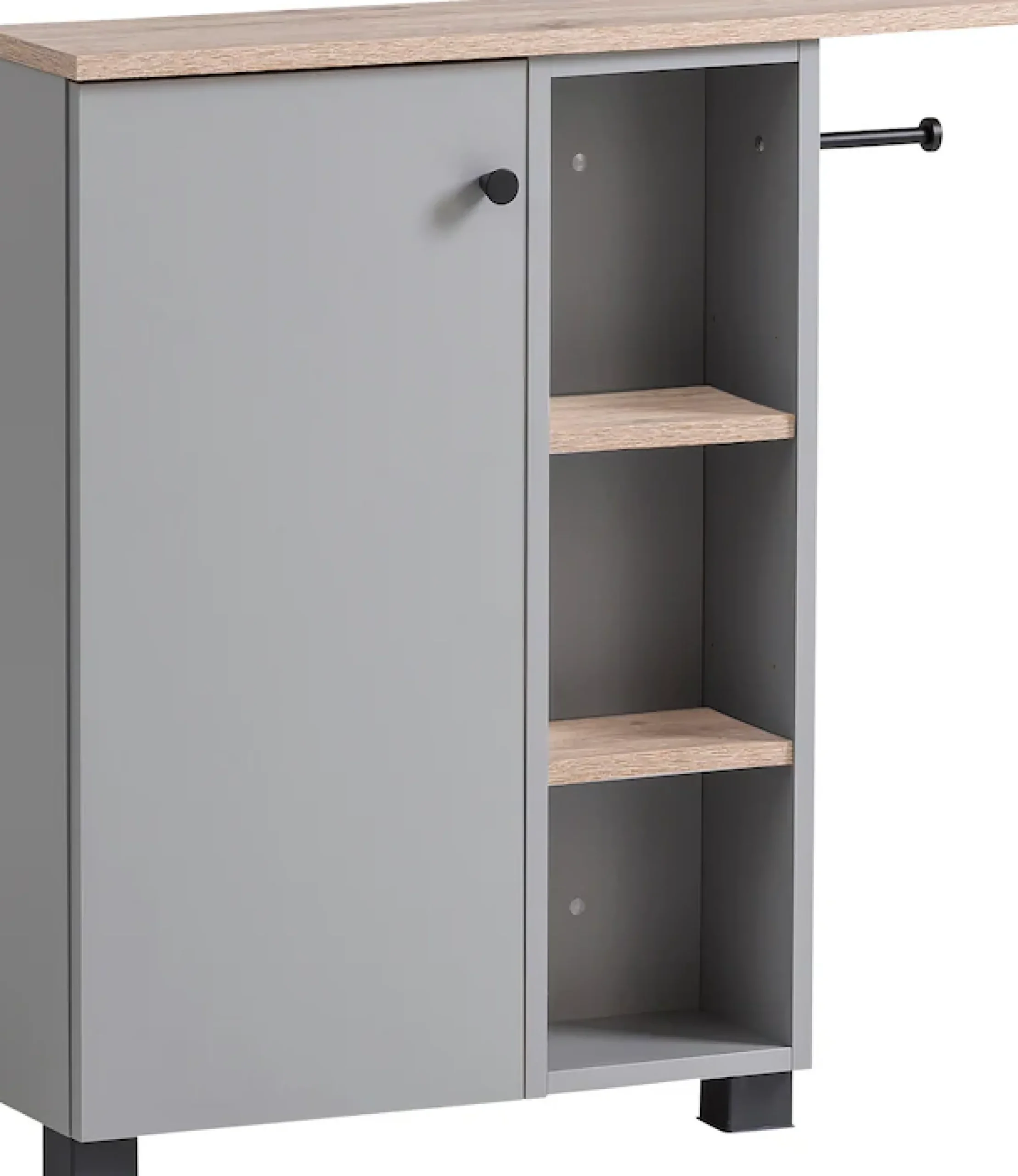 welltime Mehrzweckschrank »Lugo, Mehrzweckschrank, Made in Germany, B: 70cm« Solide Verarbeitung - Dieses Produkt ist in Deutschland gefertigt