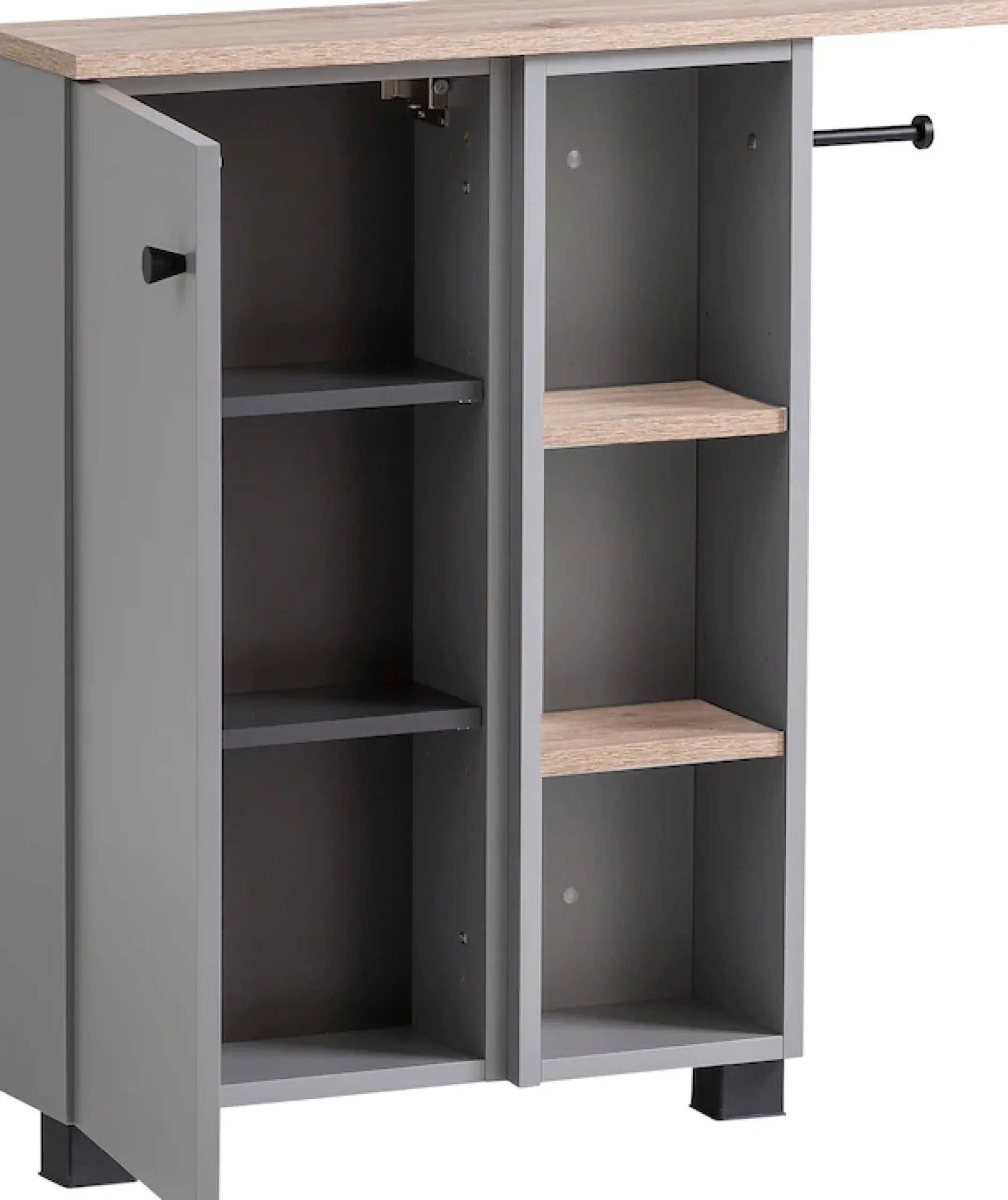 welltime Mehrzweckschrank »Lugo, Mehrzweckschrank, Made in Germany, B: 70cm« Solide Verarbeitung - Dieses Produkt ist in Deutschland gefertigt