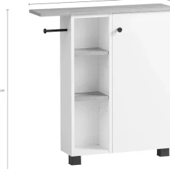 welltime Mehrzweckschrank »Lugo, Mehrzweckschrank, Made in Germany, B: 70cm« Solide Verarbeitung - Dieses Produkt ist in Deutschland gefertigt