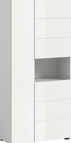 welltime Midischrank »BIEL, Höhe 133 cm, 3 Türen, 1 offenes Fach« 1 Stk. tlg. Türanschlag wechselbar, modernes Design, Badschrank, Unterschrank, Bad