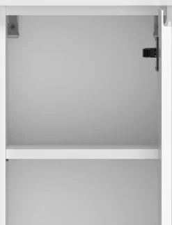 welltime Midischrank »CABO, gedämpfte Scharniere« matt weiß, griffloses Design, reversibel