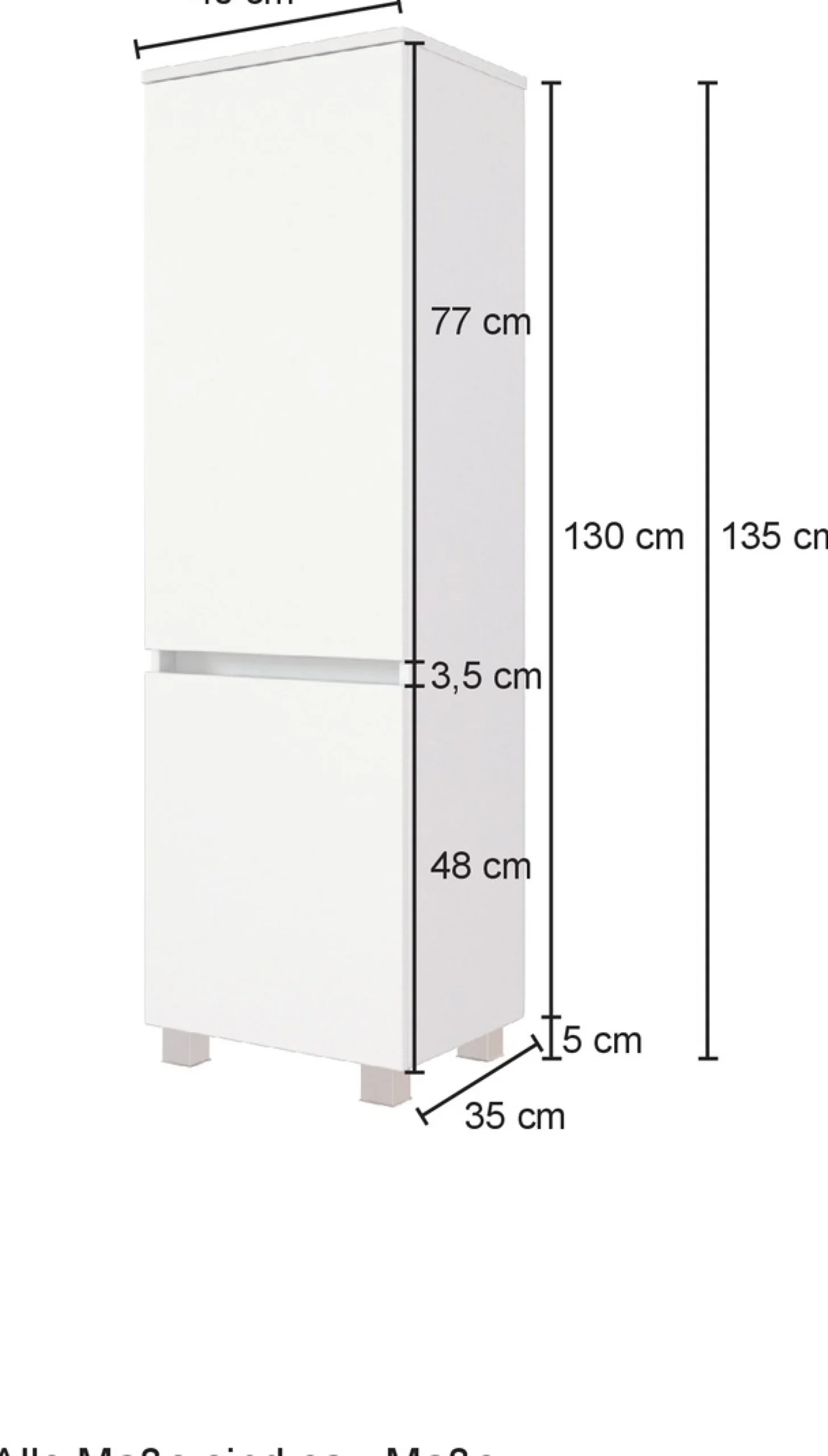 welltime Midischrank »Kaunas« 40 cm breit, Soft-Close-Funktion