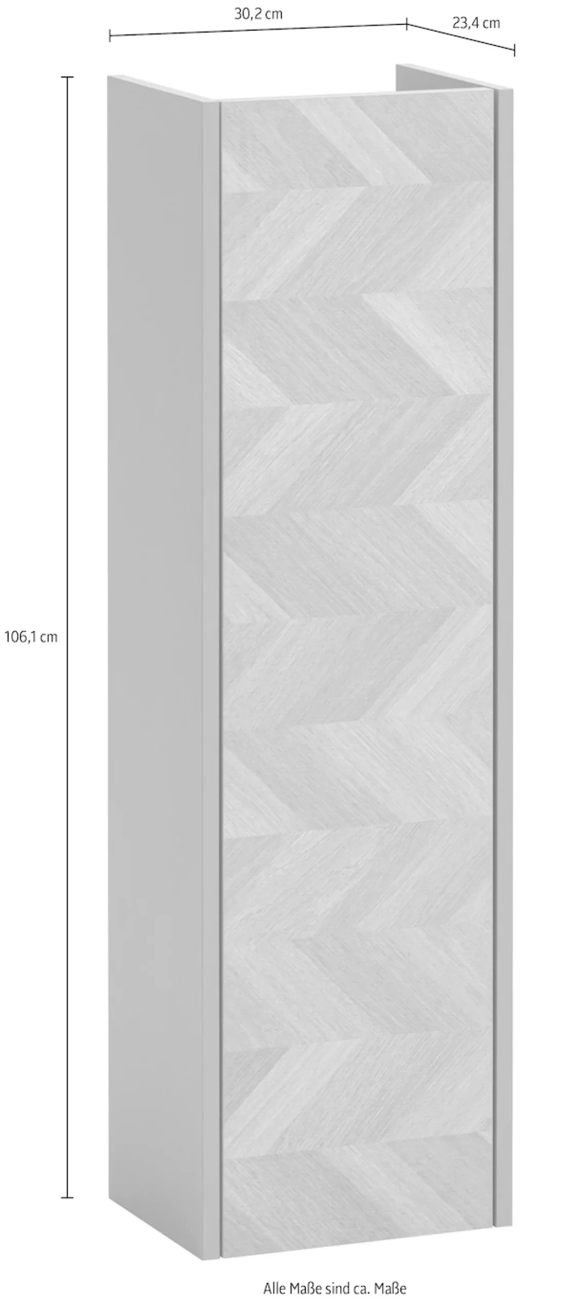 welltime Midischrank »Lorna, Midischrank, Made in Germany, B: 30,2 cm« 1 Stk. tlg. Solide Verarbeitung - Dieses Produkt ist in Deutschland gefertigt