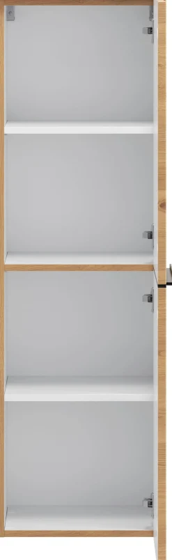 welltime Midischrank »MAILAND, gedämpfte Scharniere, hochwertiges MDF« Maße (B/H/T): ca. 40/130/35 cm,Wildeiche, gedämpfte Scharniere