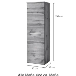 welltime Midischrank »Malibu« Breite 40 cm, mit viel Stauraum
