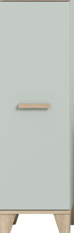 welltime Midischrank »MINTTU, Höhe 116 cm, 1 Tür, 2 Einlegeböden, 3 Fächer« Türanschlag rechts und links montierbar,Badmöbel, Badschrank, Schrank, Kommode, Bad, Unterschrank