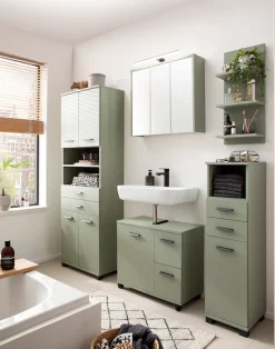 welltime Midischrank »Palermo, Breite 30 cm« Solide Verarbeitung - Dieses Produkt ist in Deutschland gefertigt
