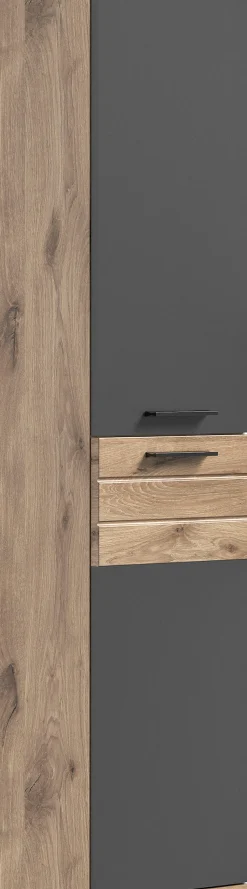 welltime Midischrank »Riga, Breite 37 cm, 2 Türen, 2 Einlegeböden, 1 Konstruktionsboden« Türanschlag wechselbar, Badmöbel, Badschrank, Schrank,Bad, Hochschrank