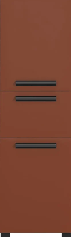 welltime Midischrank »SALVADA, Midischrank 40 cm, gedämpfte Scharniere, Softclose« Rot, Front und Korpus aus hochwertigen MDF, Anti-Finger-Print