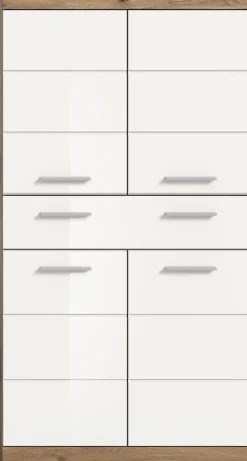 welltime Midischrank »SIENA, Breite 74cm, 4 Türen, 1 Schubkasten, 4 Fächer, MDF-Front« TOPSELLER!,in verschiedenen Farben erhältlich, Badmöbel, Badschrank, Schrank, Bad
