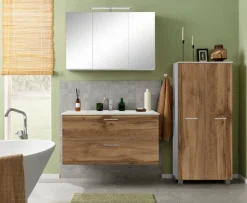 welltime Midischrank »Trento, verschiedene Ausführungen und Farben« Badmöbel, Badschrank, 60 cm breit, 2 Türen, viel Stauraum