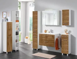 welltime Midischrank »Trento, verschiedene Ausführungen und Farben« Badmöbel, Breite 30 cm, 1 Tür, Made in Germany
