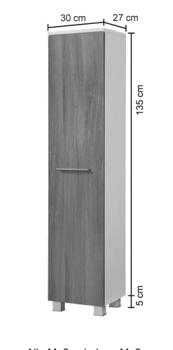welltime Midischrank »Trento, verschiedene Ausführungen und Farben« Badmöbel, Breite 30 cm, 1 Tür, Made in Germany