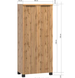 welltime Midischrank Welltime, Breite 60 cm, 2-türig, gedämpft