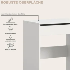 welltime Schminktisch »MIRA, Breite 62cm, aufklappbar mit Innenspiegel & Stauraumfach« Kosmetiktisch, Frieserkommode, Schreibtisch, Home-Office-Schreibtisch