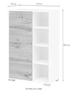 welltime Sideboard »Kimi, Breite 65,3 cm« 1 Stk. tlg. Solide Verarbeitung - Dieses Produkt ist in Deutschland gefertigt