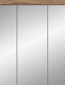 welltime Spiegelschrank »SIENA, Breite 60cm, 3 Spiegeltüren, 9 Fächer, 6 Einlegeböden« TOPSELLER!,in verschiedenen Farben erhältlich, Badmöbel, Badschrank, Schrank, Bad