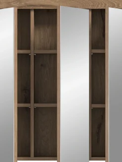 welltime Spiegelschrank »SIENA, Breite 60cm, 3 Spiegeltüren, 9 Fächer, 6 Einlegeböden« TOPSELLER!,in verschiedenen Farben erhältlich, Badmöbel, Badschrank, Schrank, Bad