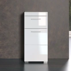 welltime Unterschrank »Avena« Badezimmerkommode mit 1 Schublade und 1 Tür - (B/T/H) 37/31/79 cm