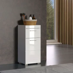 welltime Unterschrank »Avena« Badezimmerkommode mit 1 Schublade und 1 Tür - (B/T/H) 37/31/79 cm
