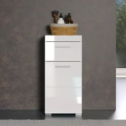 welltime Unterschrank »Avena« Badezimmerkommode mit 1 Schublade und 1 Tür - (B/T/H) 37/31/79 cm