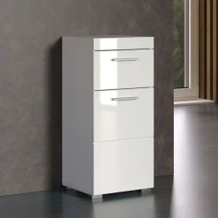 welltime Unterschrank »Avena« Badezimmerkommode mit 1 Schublade und 1 Tür - (B/T/H) 37/31/79 cm