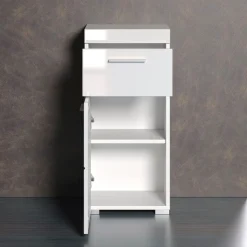 welltime Unterschrank »Avena« Badezimmerkommode mit 1 Schublade und 1 Tür - (B/T/H) 37/31/79 cm