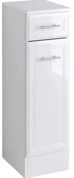 welltime Unterschrank »Neapel« Breite 25 cm, mit Hochglanzfronten und eleganter Fräsung