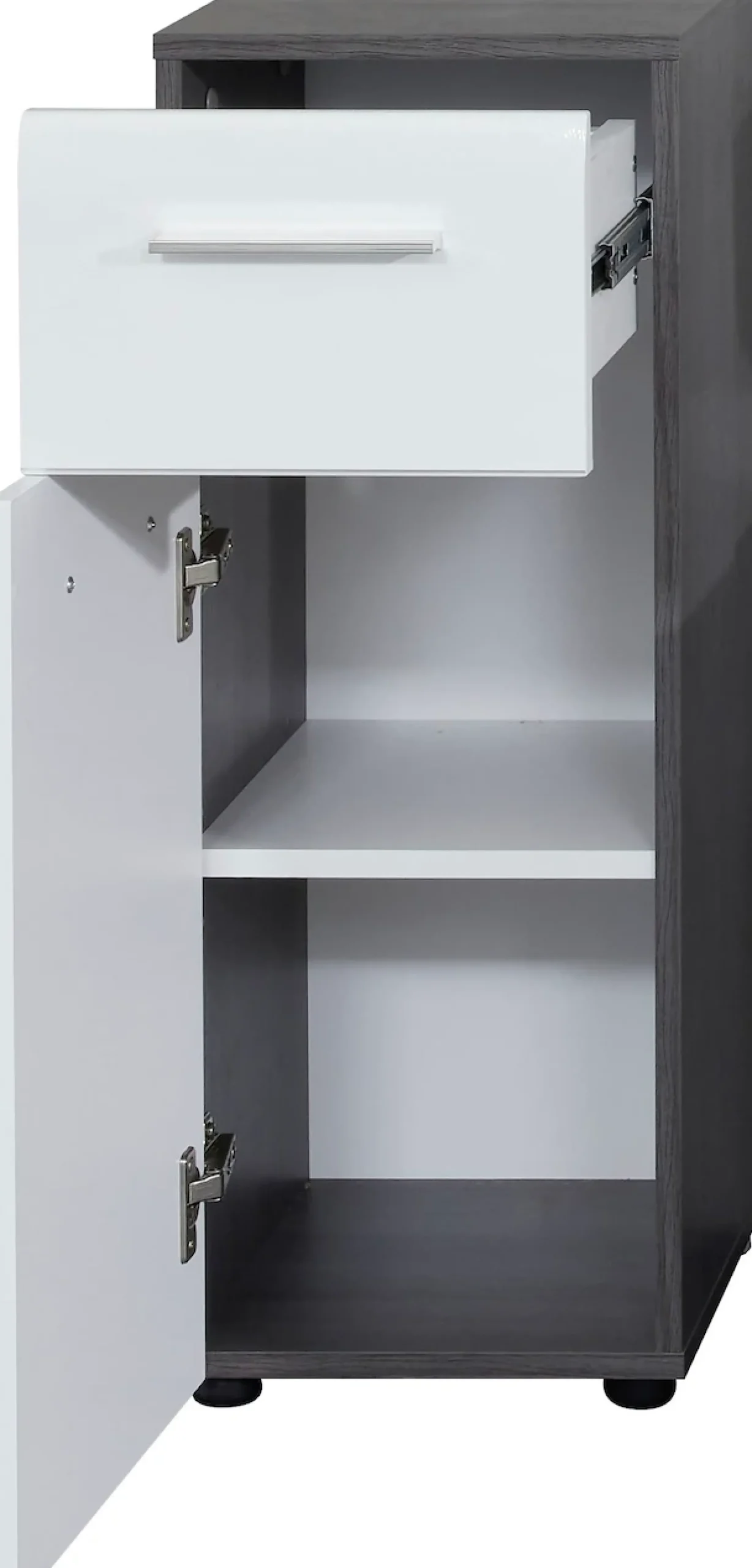 welltime Unterschrank »Sovana« Badkommode mit Hochglanzfront und 1 Schublade - (B/T/H) 30/31/80 cm