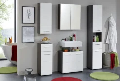welltime Unterschrank »Sovana« Badkommode mit Hochglanzfront und 1 Schublade - (B/T/H) 30/31/80 cm