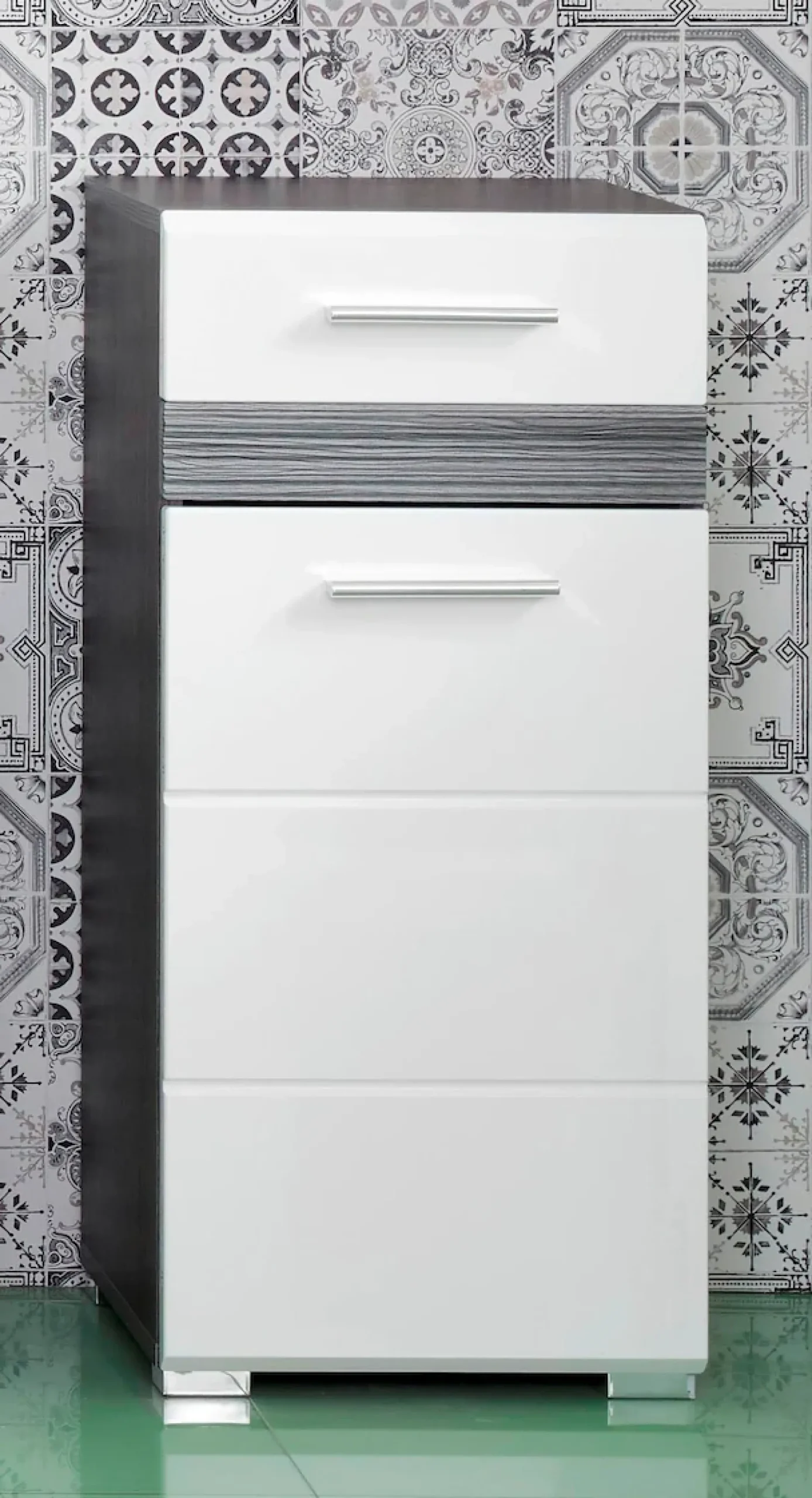 welltime Unterschrank »Toulon« Kommode mit 1 Tür & 1 Schublade - (B/T/H) 37/31/80 cm