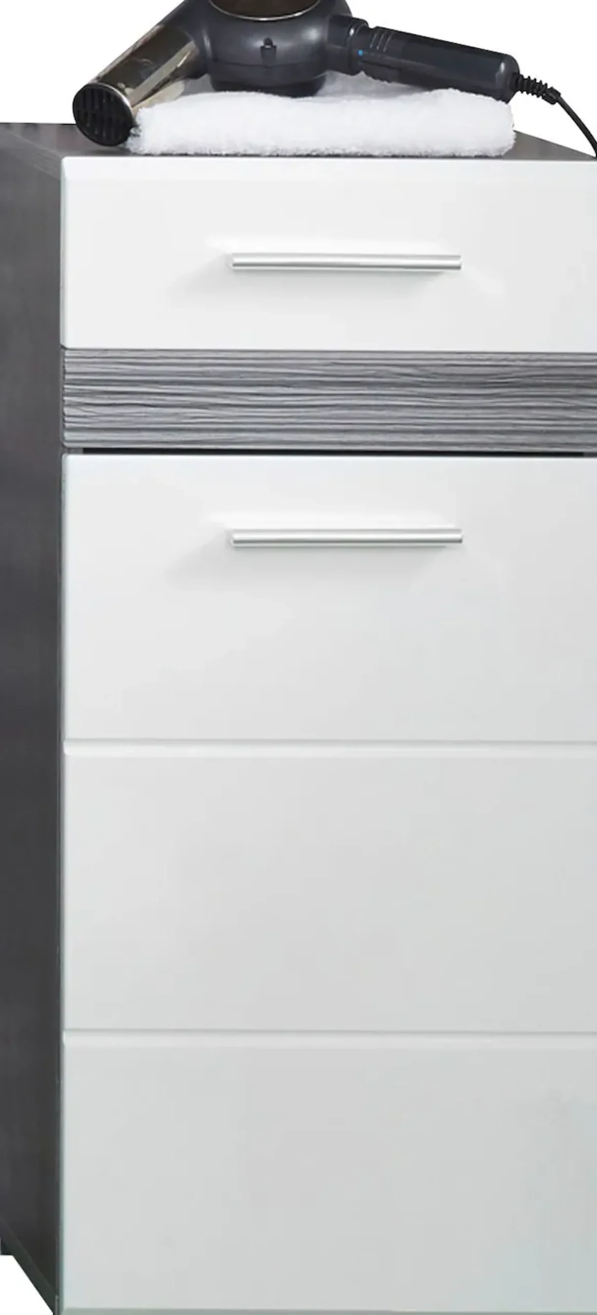 welltime Unterschrank »Toulon« Kommode mit 1 Tür & 1 Schublade - (B/T/H) 37/31/80 cm