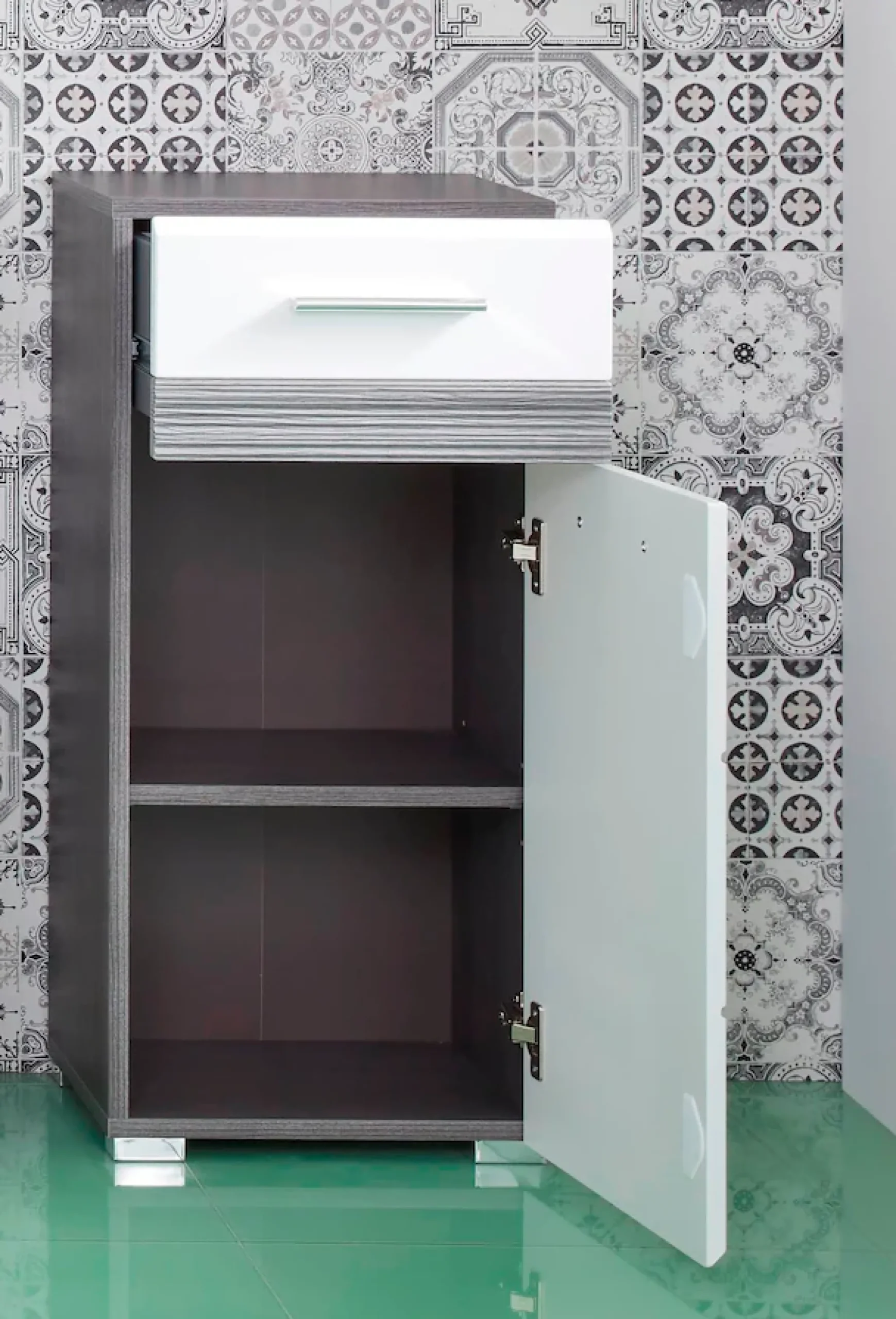 welltime Unterschrank »Toulon« Kommode mit 1 Tür & 1 Schublade - (B/T/H) 37/31/80 cm